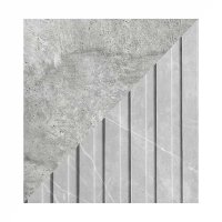 Тумба под ТВ с биокамином SteelHeat LIVORNO IMPULSE 140 см (корпус серый бетон / фасады мрамор)