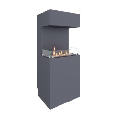 Биокамин напольный PILLAR 1200 серый