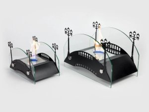 Биокамин настольный Lux Fire Пушкинский мост S (черный)
