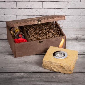 Подарочный набор SteelHeat PREMIUM BOX HERMES + деревянная коробка + стартовый комплект