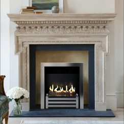 Биокамин в мраморном портале Firezo Primavera, стандарт