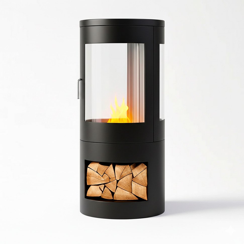 Напольный биокамин Ховарт Черный