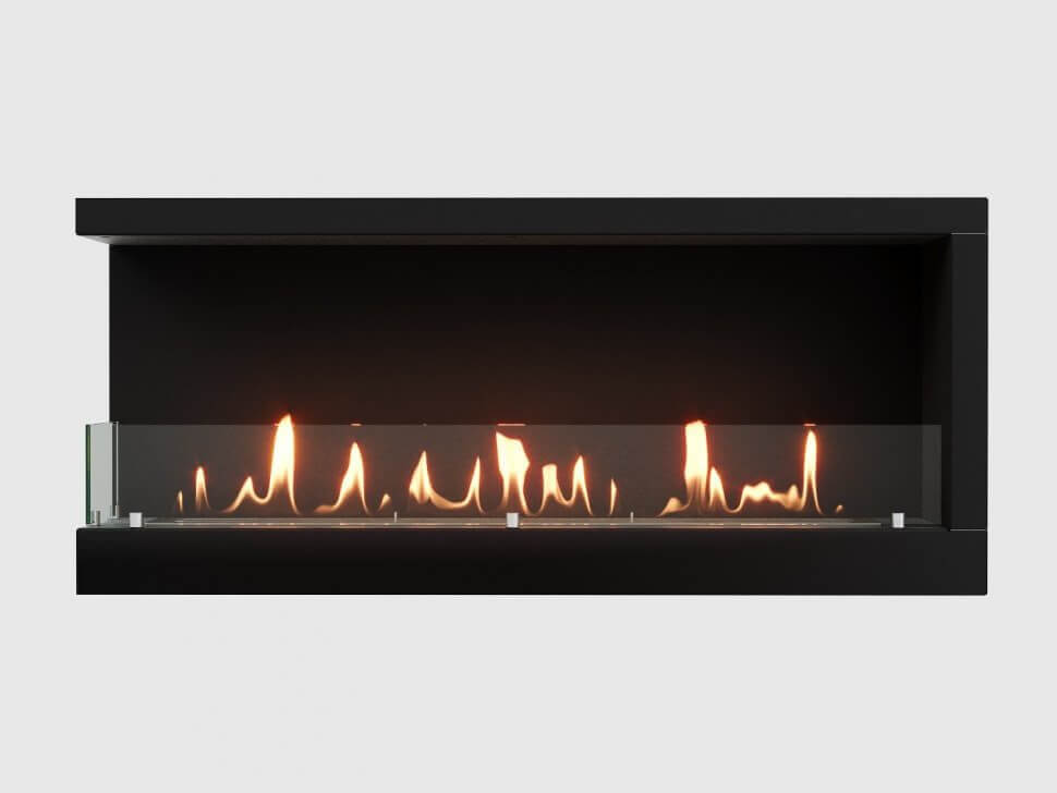 Встроенный биокамин Lux Fire Угловой 1090 S (левый угол)