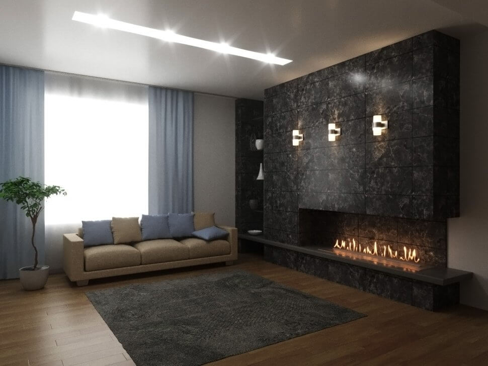 Автоматический биокамин Lux Fire Smart Flame 2000 RC