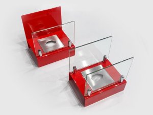 Биокамин настольный Lux Fire Афиша S (красный)