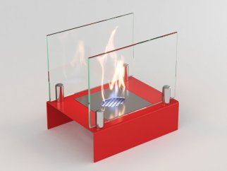 Биокамин настольный Lux Fire Арлекино S (красный)