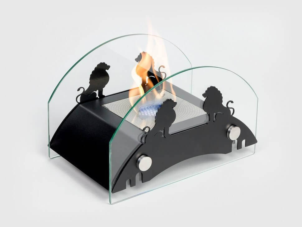 Биокамин Lux Fire Царский мост S черный