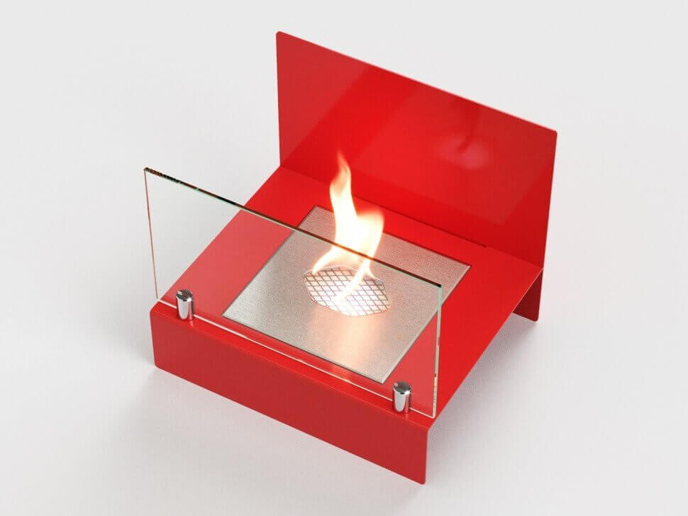 Биокамин настольный Lux Fire Афиша М (красный)