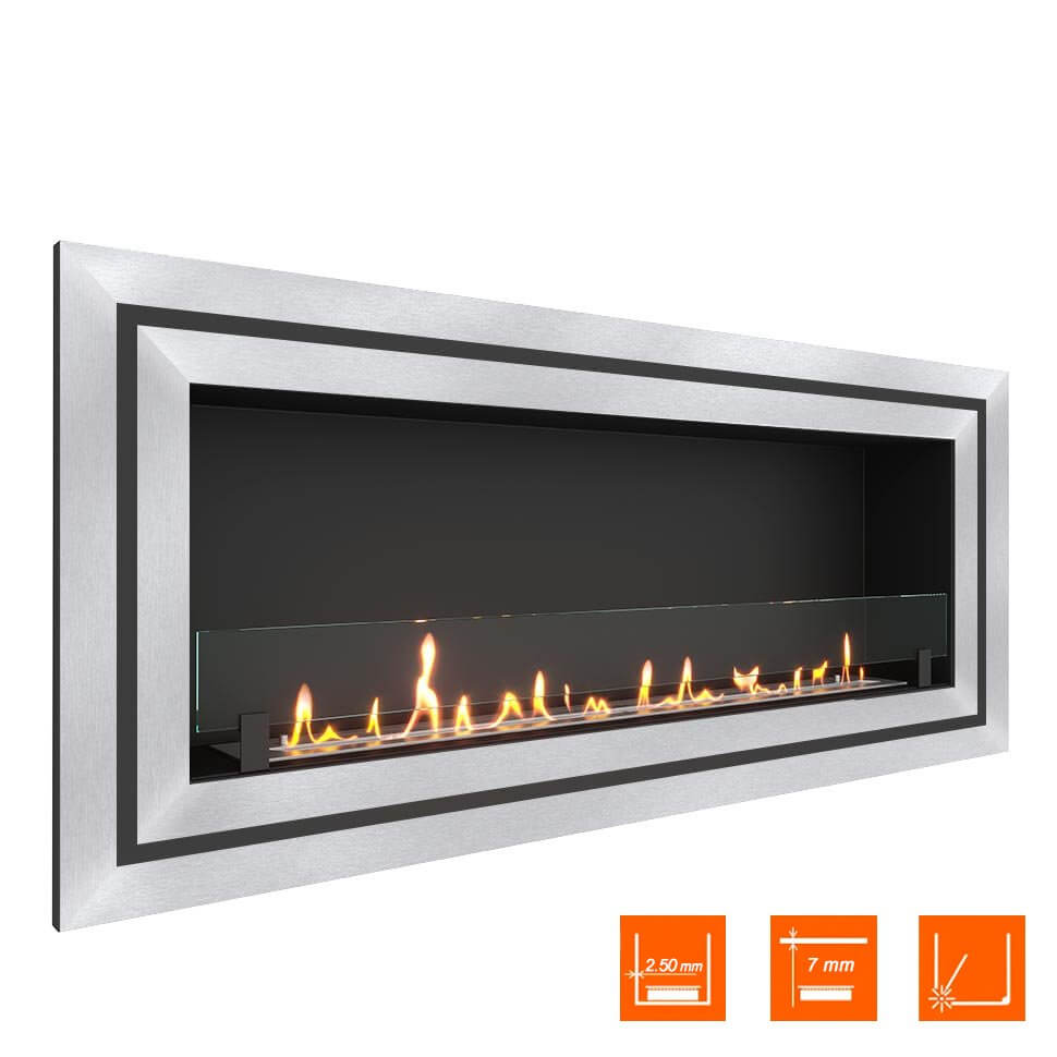 Биокамин встраиваемый SteelHeat GRAND-D 1500 XL