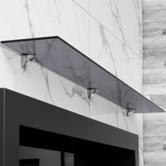 Стеклянная полка для биокамина Gray  1600