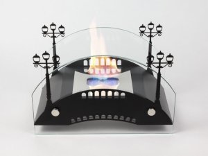Биокамин настольный Lux Fire Пушкинский мост М (черный)