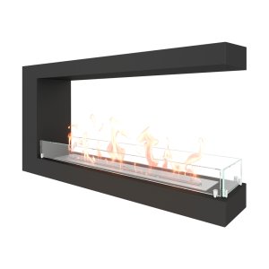 Биокамин торцевой SteelHeat LONG 1000
