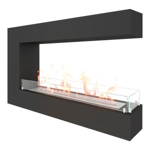 Биокамин торцевой SteelHeat GRAND 900